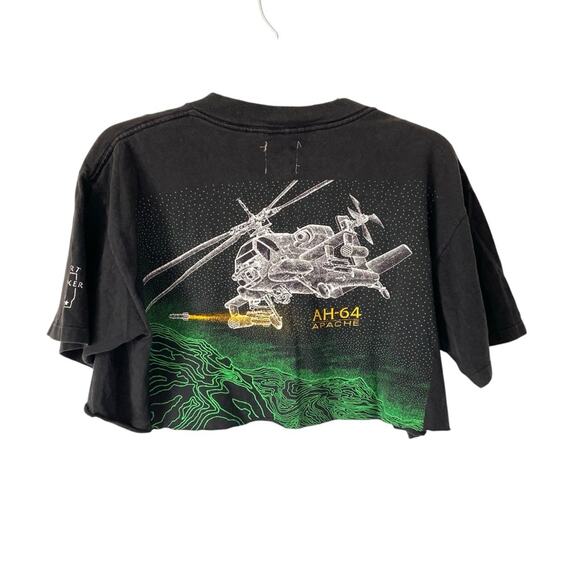 Furst of all Kind Blackbird Apache AH-64 Cut-Off Black T-Shirt size medium/large - Picture 4 of 7